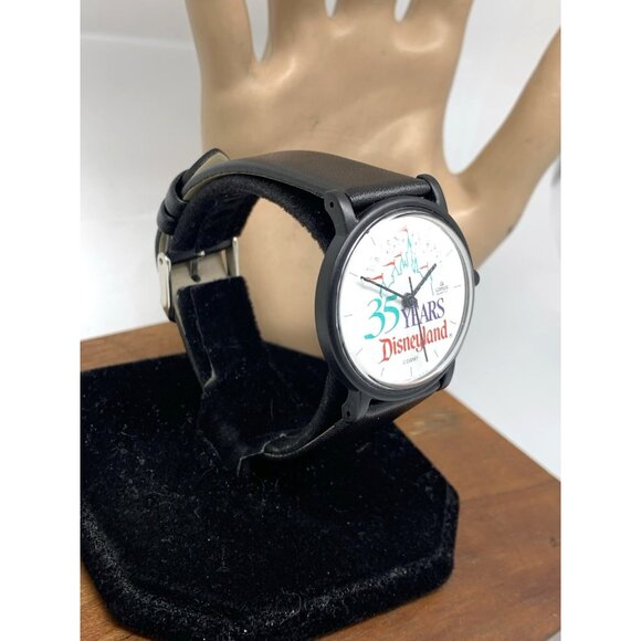 Lorus Disney Women's Watch 35 Years Disneyland Quartz Black Leather Band 34mm - Picture 12 of 12